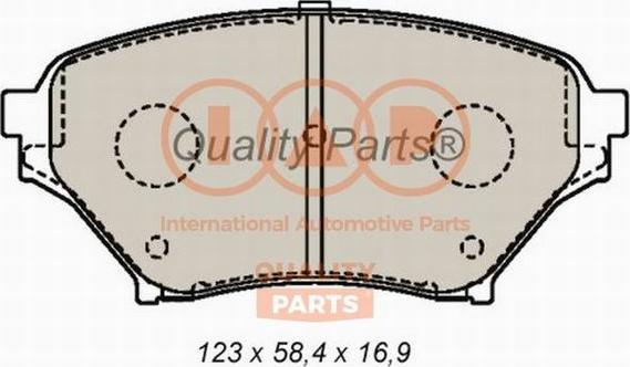 IAP QUALITY PARTS 704-11034 - Комплект спирачно феродо, дискови спирачки vvparts.bg