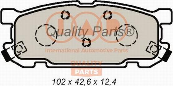 IAP QUALITY PARTS 704-11035 - Комплект спирачно феродо, дискови спирачки vvparts.bg