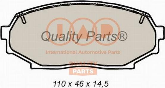 IAP QUALITY PARTS 704-11031 - Комплект спирачно феродо, дискови спирачки vvparts.bg