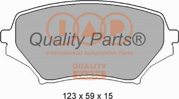 IAP QUALITY PARTS 704-11038 - Комплект спирачно феродо, дискови спирачки vvparts.bg