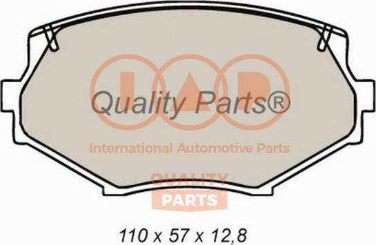 IAP QUALITY PARTS 704-11033 - Комплект спирачно феродо, дискови спирачки vvparts.bg