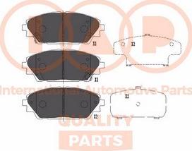 IAP QUALITY PARTS 704-11029X - Комплект спирачно феродо, дискови спирачки vvparts.bg