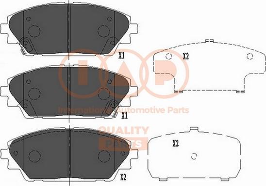 IAP QUALITY PARTS 704-11029 - Комплект спирачно феродо, дискови спирачки vvparts.bg