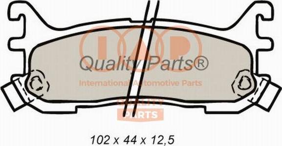 IAP QUALITY PARTS 704-11024 - Комплект спирачно феродо, дискови спирачки vvparts.bg