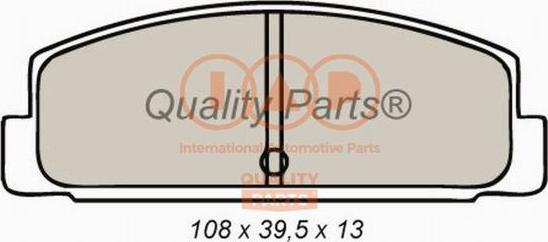 IAP QUALITY PARTS 704-11026 - Комплект спирачно феродо, дискови спирачки vvparts.bg