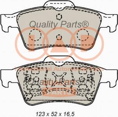 IAP QUALITY PARTS 704-11028X - Комплект спирачно феродо, дискови спирачки vvparts.bg