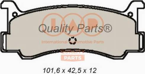 IAP QUALITY PARTS 704-11022X - Комплект спирачно феродо, дискови спирачки vvparts.bg