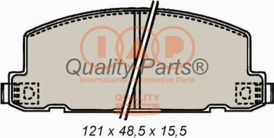 IAP QUALITY PARTS 704-18010 - Комплект спирачно феродо, дискови спирачки vvparts.bg