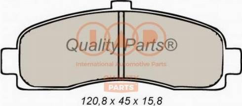 IAP QUALITY PARTS 704-13091X - Комплект спирачно феродо, дискови спирачки vvparts.bg