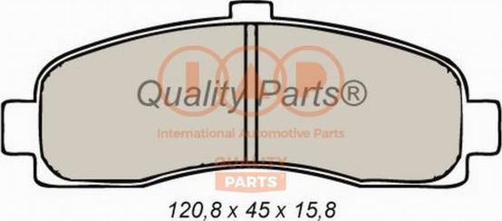 IAP QUALITY PARTS 704-13091 - Комплект спирачно феродо, дискови спирачки vvparts.bg