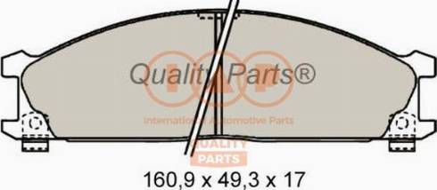 IAP QUALITY PARTS 704-13041X - Комплект спирачно феродо, дискови спирачки vvparts.bg