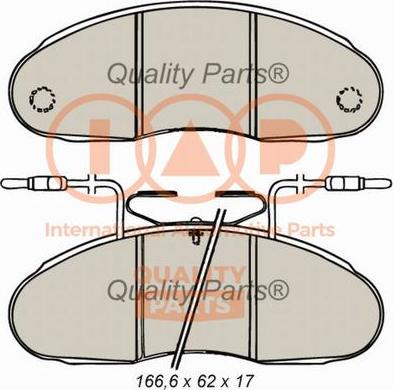 IAP QUALITY PARTS 704-13060 - Комплект спирачно феродо, дискови спирачки vvparts.bg