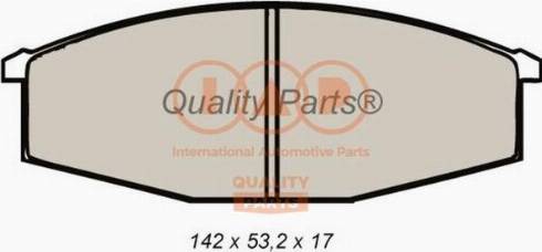 IAP QUALITY PARTS 704-13010X - Комплект спирачно феродо, дискови спирачки vvparts.bg