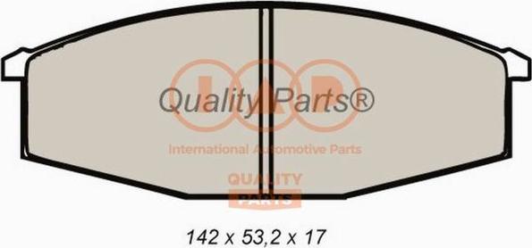 IAP QUALITY PARTS 704-13010 - Комплект спирачно феродо, дискови спирачки vvparts.bg