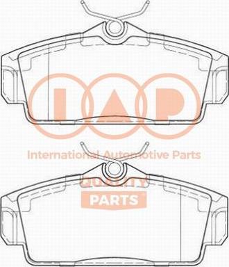 IAP QUALITY PARTS 704-13085P - Комплект спирачно феродо, дискови спирачки vvparts.bg