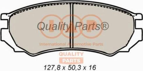 IAP QUALITY PARTS 704-13080X - Комплект спирачно феродо, дискови спирачки vvparts.bg