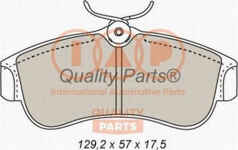 IAP QUALITY PARTS 704-13081X - Комплект спирачно феродо, дискови спирачки vvparts.bg