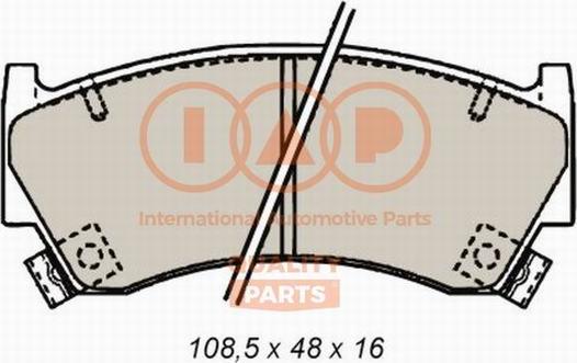 IAP QUALITY PARTS 704-13088 - Комплект спирачно феродо, дискови спирачки vvparts.bg