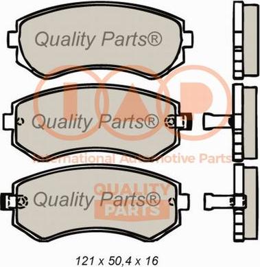 IAP QUALITY PARTS 704-13032 - Комплект спирачно феродо, дискови спирачки vvparts.bg