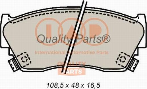 IAP QUALITY PARTS 704-13075 - Комплект спирачно феродо, дискови спирачки vvparts.bg