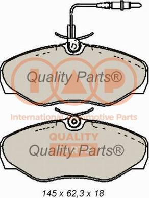 IAP QUALITY PARTS 704-13163 - Комплект спирачно феродо, дискови спирачки vvparts.bg