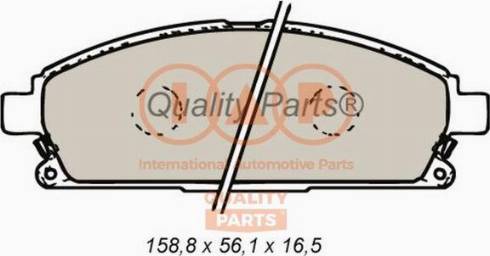 IAP QUALITY PARTS 704-13100X - Комплект спирачно феродо, дискови спирачки vvparts.bg