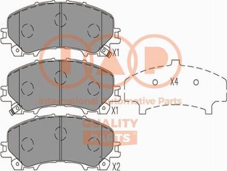 IAP QUALITY PARTS 704-13113X - Комплект спирачно феродо, дискови спирачки vvparts.bg