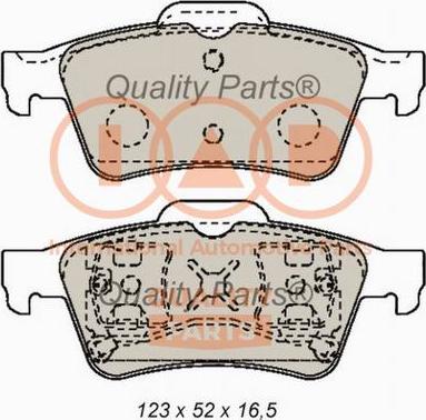 IAP QUALITY PARTS 704-13180X - Комплект спирачно феродо, дискови спирачки vvparts.bg