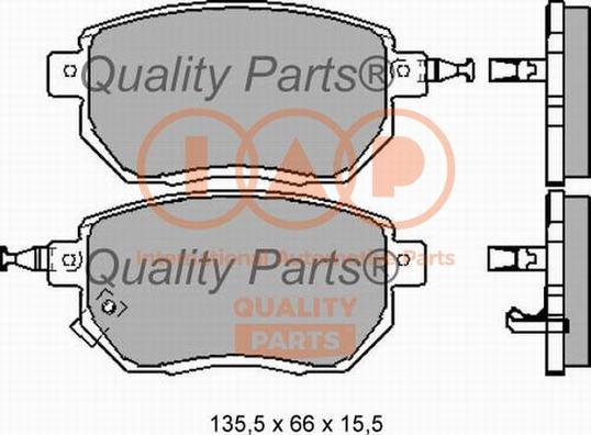 IAP QUALITY PARTS 704-13120X - Комплект спирачно феродо, дискови спирачки vvparts.bg