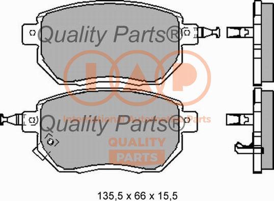 IAP QUALITY PARTS 704-13120 - Комплект спирачно феродо, дискови спирачки vvparts.bg