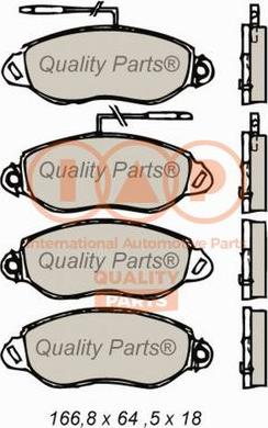 IAP QUALITY PARTS 704-13170 - Комплект спирачно феродо, дискови спирачки vvparts.bg