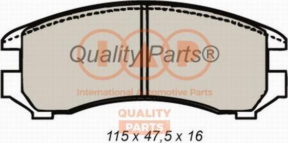 IAP QUALITY PARTS 704-13177 - Комплект спирачно феродо, дискови спирачки vvparts.bg