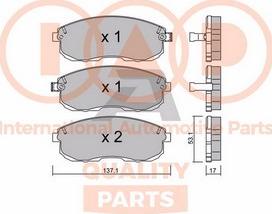 IAP QUALITY PARTS 704-13210P - Комплект спирачно феродо, дискови спирачки vvparts.bg