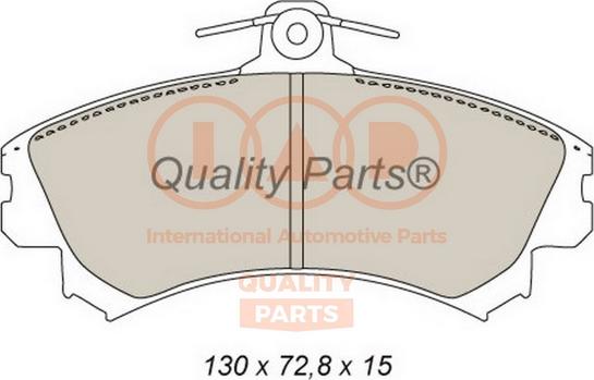 IAP QUALITY PARTS 704-12095 - Комплект спирачно феродо, дискови спирачки vvparts.bg