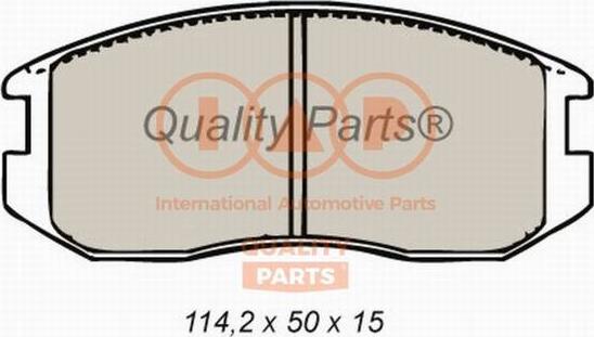 IAP QUALITY PARTS 704-12092 - Комплект спирачно феродо, дискови спирачки vvparts.bg