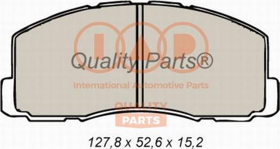 IAP QUALITY PARTS 704-12051 - Комплект спирачно феродо, дискови спирачки vvparts.bg