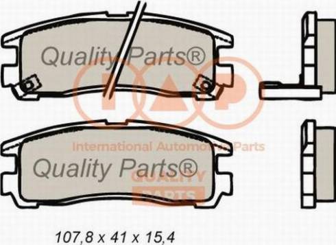 IAP QUALITY PARTS 704-12053X - Комплект спирачно феродо, дискови спирачки vvparts.bg