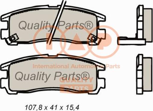 IAP QUALITY PARTS 704-12053 - Комплект спирачно феродо, дискови спирачки vvparts.bg