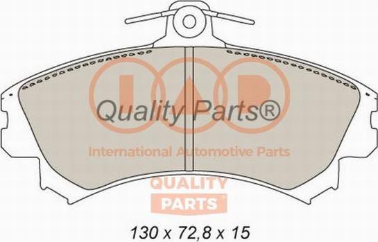 IAP QUALITY PARTS 704-12095X - Комплект спирачно феродо, дискови спирачки vvparts.bg