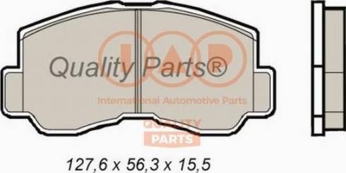 IAP QUALITY PARTS 704-12010X - Комплект спирачно феродо, дискови спирачки vvparts.bg