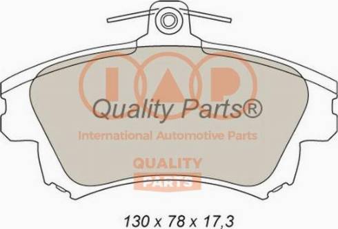 IAP QUALITY PARTS 704-12082X - Комплект спирачно феродо, дискови спирачки vvparts.bg