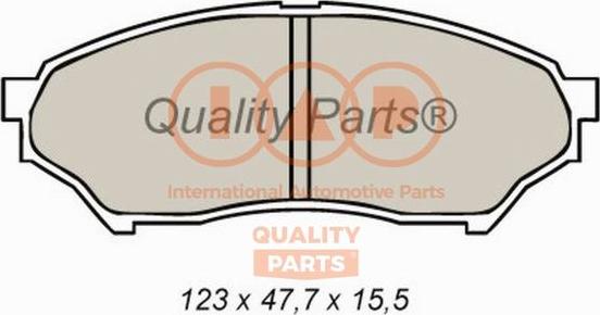 IAP QUALITY PARTS 704-12035X - Комплект спирачно феродо, дискови спирачки vvparts.bg