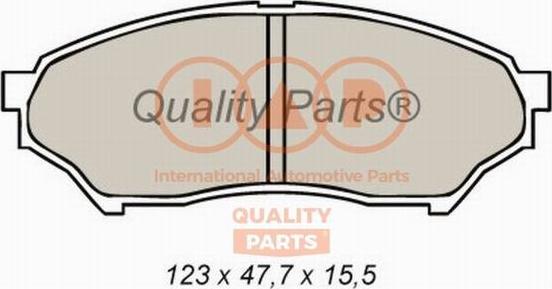 IAP QUALITY PARTS 704-12035 - Комплект спирачно феродо, дискови спирачки vvparts.bg