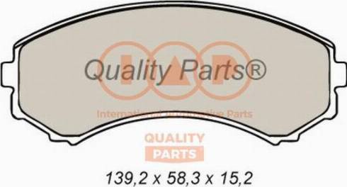 IAP QUALITY PARTS 704-12026X - Комплект спирачно феродо, дискови спирачки vvparts.bg