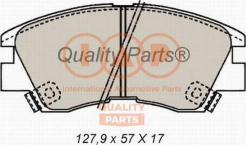 IAP QUALITY PARTS 704-12020X - Комплект спирачно феродо, дискови спирачки vvparts.bg
