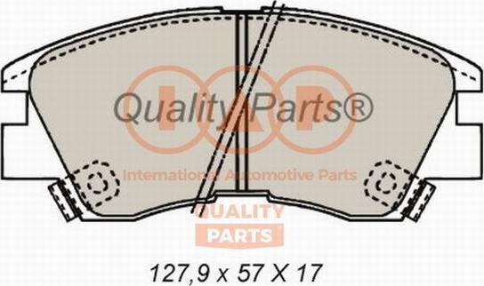 IAP QUALITY PARTS 704-12020 - Комплект спирачно феродо, дискови спирачки vvparts.bg