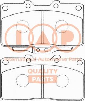 IAP QUALITY PARTS 704-12076P - Комплект спирачно феродо, дискови спирачки vvparts.bg