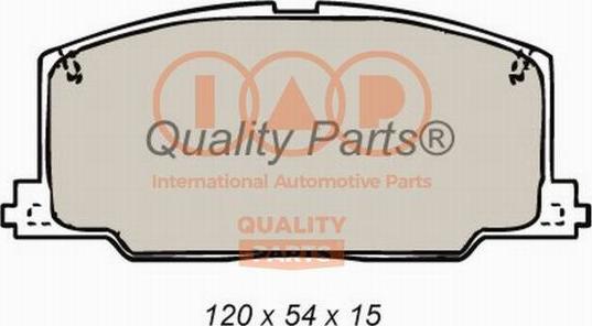 IAP QUALITY PARTS 704-17095 - Комплект спирачно феродо, дискови спирачки vvparts.bg