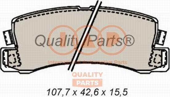 IAP QUALITY PARTS 704-17096 - Комплект спирачно феродо, дискови спирачки vvparts.bg