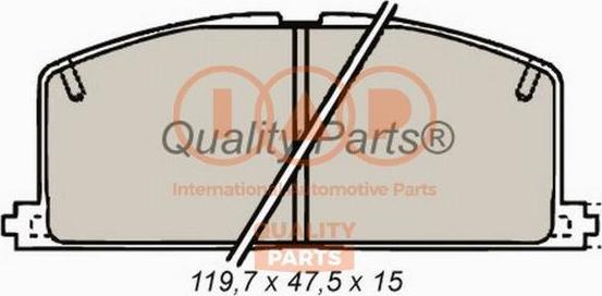 IAP QUALITY PARTS 704-17090 - Комплект спирачно феродо, дискови спирачки vvparts.bg